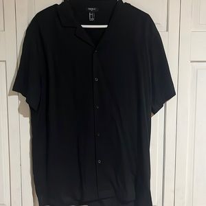 Forever 21 Black Button Up Shirt